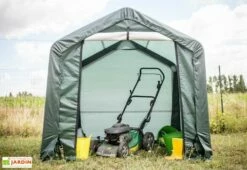 Abri De Jardin En Toile Renforcée Avec Porte Amovible - 183 X 183 Cm -MON AMENAGEMENT JARDIN Soldes abri toile renforce polyethylene 183x183x183cm impermeable porte amovible 1