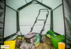 Abri De Jardin En Toile Renforcée Avec Porte Amovible - 183 X 183 Cm -MON AMENAGEMENT JARDIN Soldes abri toile renforce polyethylene 183x183x183cm impermeable porte amovible 2