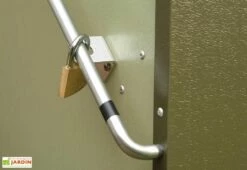 Coffre De Rangement Métal Vélos Vert (196x89x133) -MON AMENAGEMENT JARDIN Soldes abri velo acier galvanise vert trimetals 2