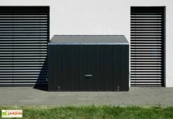 Abri à Vélos En Acier Galvanisé Anthracite 1,74 M² -MON AMENAGEMENT JARDIN Soldes abri velos acier galvanise anthracite