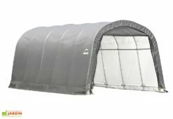 Abri Voiture En Toile : Polyéthylène Gris 610 X 370 Cm – 22,57 M² -MON AMENAGEMENT JARDIN Soldes abri voiture toile gris shelter logic 22m2