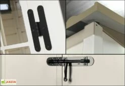 Abri De Jardin En PVC Evo 200 Beige (162x202cm) 10 Abri De Jardin En PVC Evo 200 Beige (162x202cm) -MON AMENAGEMENT JARDIN Soldes abro jardin mural resine pvc evo100 garofalo 3 3