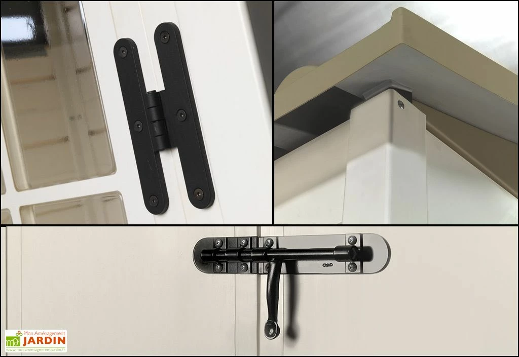 Abri De Jardin En PVC Evo 200 Beige (162x202cm) 6 Abri De Jardin En PVC Evo 200 Beige (162x202cm) – Image 4