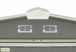 Abri De Jardin En Acier Galvanisé 2 M² -MON AMENAGEMENT JARDIN Soldes aerations cabanon jardin acier galvanise