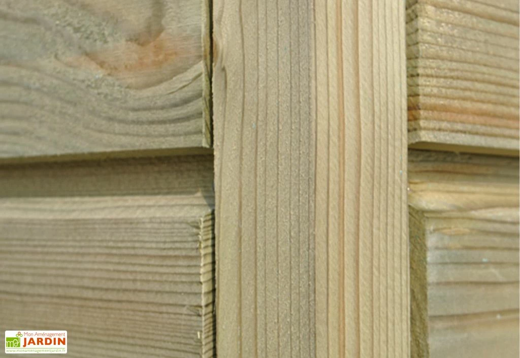 Abri De Jardin En Bois Traité Autoclave Et Auvent - 28 Mm 6 Abri De Jardin En Bois Traité Autoclave Et Auvent - 28 Mm – Image 4