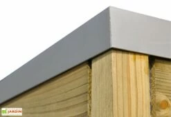 Abri De Jardin En Bois Traité Autoclave Avec Auvent -MON AMENAGEMENT JARDIN Soldes angle superieur toiture chalet jardin abri