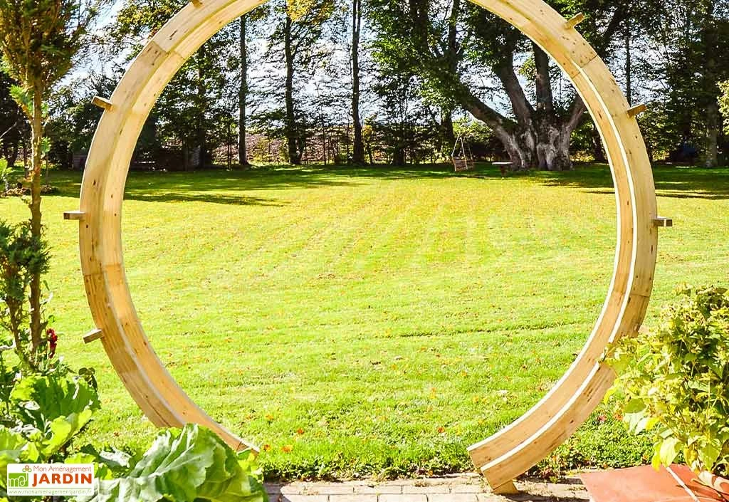 Arche De Jardin En Bois Traité - 245 X 29 X 221 Cm 5 Arche De Jardin En Bois Traité - 245 X 29 X 221 Cm – Image 3