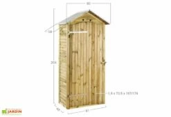 Armoire De Jardin En Bois Simia - 90 X 58 X 204 Cm 10 Armoire De Jardin En Bois Simia - 90 X 58 X 204 Cm -MON AMENAGEMENT JARDIN Soldes armoire de jardin en bois simia 90 x 58 x 204 cm 1