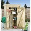 Armoire De Jardin En Bois L.131 X P.69 X H.200 Cm Ep.15 Mm - Theo -MON AMENAGEMENT JARDIN Soldes armoire forest style theo 4