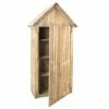 Armoire De Jardin En Bois L.93 X P.60 X H.193 Cm Ep.15 Mm - Wissant -MON AMENAGEMENT JARDIN Soldes armoire forest style wissant 1