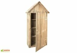 Armoire De Jardin En Bois L.93 X P.60 X H.193 Cm Ep.15 Mm - Wissant