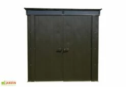 Armoire De Jardin En Acier Galvanisé 208 X 130 Cm -MON AMENAGEMENT JARDIN Soldes armoire jardin acier galvanise 208x130cm