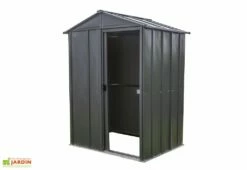 Armoire De Jardin En Acier Galvanisé 151 X 122 Cm -MON AMENAGEMENT JARDIN Soldes armoire jardin acier galvanise rangement exterieur