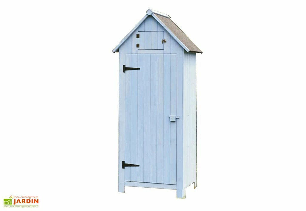 Armoire De Jardin En Bois FSC 10 Mm Bleu 179 Cm 3 Armoire De Jardin En Bois FSC 10 Mm Bleu 179 Cm