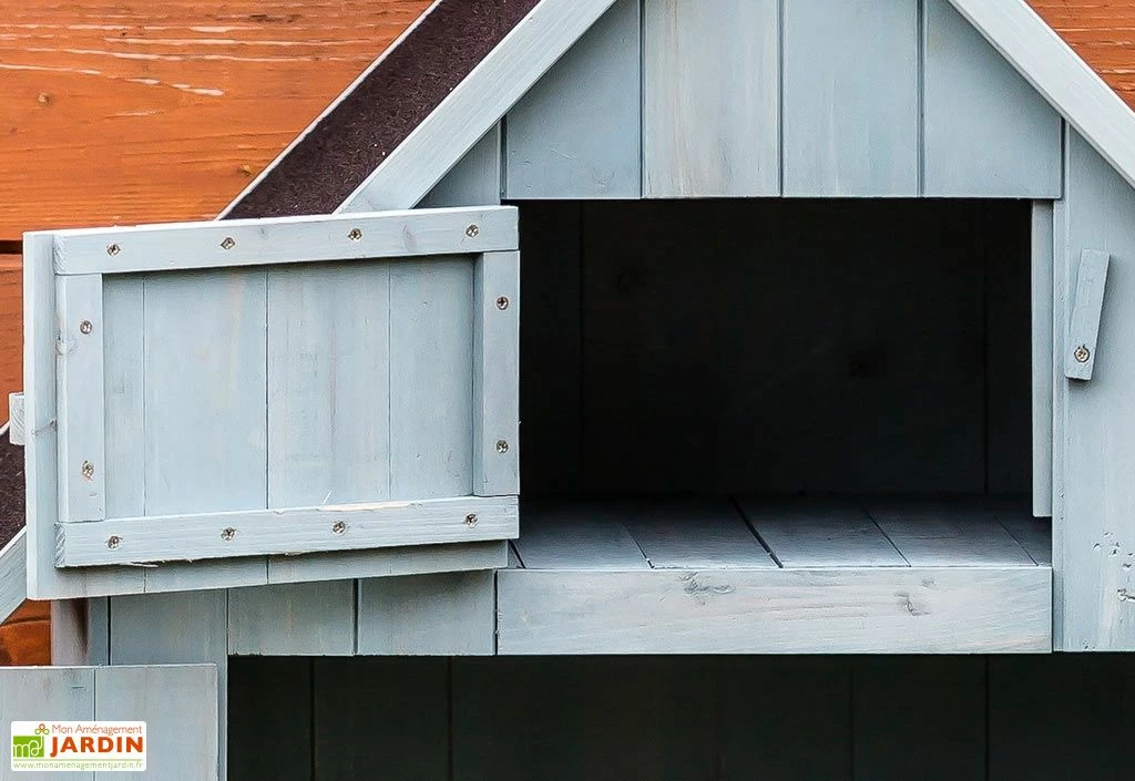 Armoire De Jardin En Bois FSC 10 Mm Bleu 179 Cm 5 Armoire De Jardin En Bois FSC 10 Mm Bleu 179 Cm – Image 3