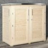 Armoire De Jardin En Bois D’épicéa 1,2 M² -MON AMENAGEMENT JARDIN Soldes armoire jardin bois epicea weka brut
