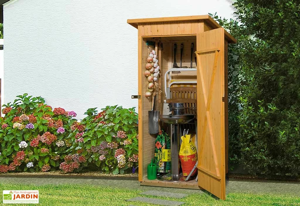 Armoire De Jardin Bois 14 Mm + Plancher Massif : 83 X 85 X 195 Cm 4 Armoire De Jardin Bois 14 Mm + Plancher Massif : 83 X 85 X 195 Cm – Image 2