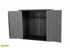 Lifetime Armoire De Jardin En Résine Effet Bois - 2,1 M² 11 Lifetime Armoire De Jardin En Résine Effet Bois - 2,1 M² -MON AMENAGEMENT JARDIN Soldes armoire jardin portes ouvertes lifetime