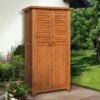 Armoire De Jardin Bois (43x80x160) -MON AMENAGEMENT JARDIN Soldes armoire jardin terrasse bois