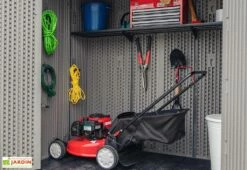 Lifetime Armoire De Jardin En Résine Effet Bois - 2,1 M² 12 Lifetime Armoire De Jardin En Résine Effet Bois - 2,1 M² -MON AMENAGEMENT JARDIN Soldes armoire rangement exterieur lifetime