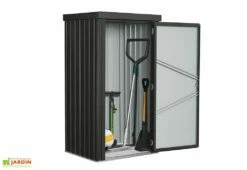 Armoire De Jardin En Acier Galvanisé Azione 81 X 98 X 180 Cm -MON AMENAGEMENT JARDIN Soldes armoire rangement exterieur remise outils