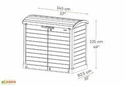 Armoire De Jardin En Résine – 1 200 L -MON AMENAGEMENT JARDIN Soldes armoire rangement jardin 04