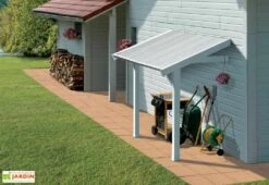 Grosfillex Auvent Pour Abri De Jardin PVC -MON AMENAGEMENT JARDIN Soldes auvent2