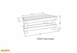 Bancs Pour Kiosque Brompton 3,75 M² -MON AMENAGEMENT JARDIN Soldes banc moyen kiosque jardin aquitaine