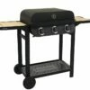 Barbecue Au Gaz Sur Chariot En Métal – 3 Brûleurs -MON AMENAGEMENT JARDIN Soldes barbecue au gaz chhariot