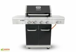 Barbecue Au Gaz En Acier De Luxe – 4 Brûleurs, 1 Brûleur Latéral Et Arrière