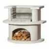 Barbecue En Béton Au Charbon De Bois Venedig Blanc -MON AMENAGEMENT JARDIN Soldes barbecue beton charbon bois venedig