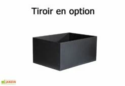 Barbecue Design En Béton LIV03 -MON AMENAGEMENT JARDIN Soldes barbecue beton modulable tiroir 1