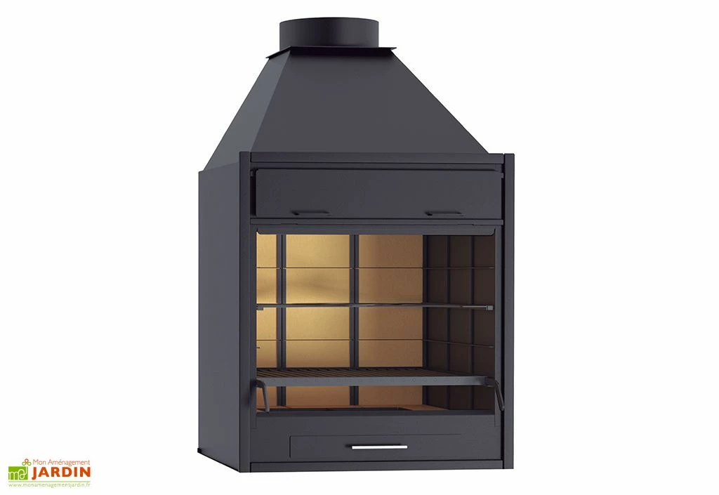 Barbecue Charbon Et Bois à Poser Ou Encastrer BF-70 Acier 68,5 X 63 Cm 3 Barbecue Charbon Et Bois à Poser Ou Encastrer BF-70 Acier 68,5 X 63 Cm