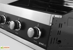 Barbecue Gaz Encastrable Acier Noir Premium G3 Built-In -MON AMENAGEMENT JARDIN Soldes barbecue gaz grandhall premium encastrable g3 4