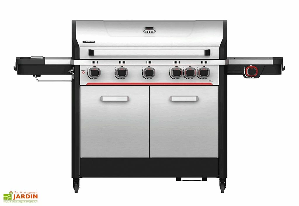 Barbecue Au Gaz En Inox Byron 5T – 180 X 61 X 117 Cm 3 Barbecue Au Gaz En Inox Byron 5T – 180 X 61 X 117 Cm