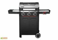 Barbecue Au Gaz En Inox Mercury 3T Noir Mat – 138 X 61 X 112 Cm