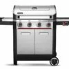 Barbecue Au Gaz En Inox Mercury 4T – 150 X 61 X 112 Cm -MON AMENAGEMENT JARDIN Soldes barbecue gaz inox mercury 4t