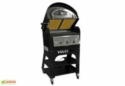 Four Multifonction Barbecue Gaz 5 Brûleurs - Vulcano 3 Premium -MON AMENAGEMENT JARDIN Soldes barbecue gaz vulcano 3 premium convertible four exterieur