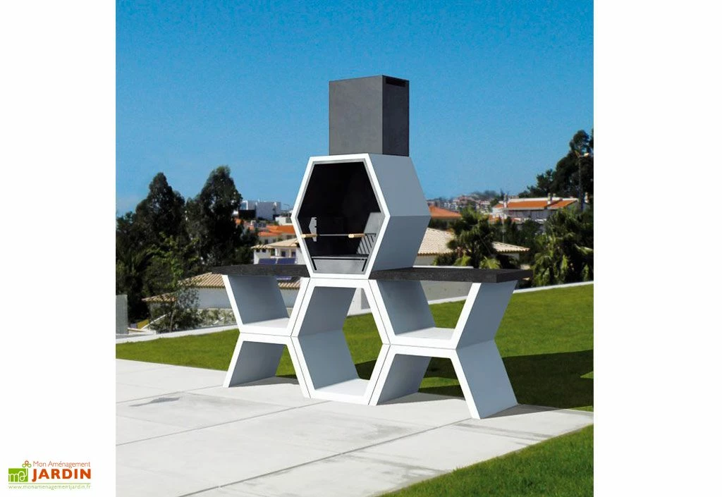 Barbecue Design En Béton MOD05 3 Barbecue Design En Béton MOD05