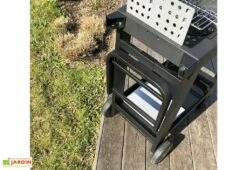 Barbecue à Charbon De Bois En Acier Surface 57 X 30 Cm – Easy 60 -MON AMENAGEMENT JARDIN Soldes barbecue rectangle easy 60 3