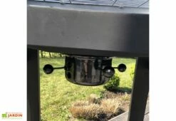 Barbecue à Charbon De Bois En Acier Surface 57 X 30 Cm – Easy 60 -MON AMENAGEMENT JARDIN Soldes barbecue rectangle easy 60 4