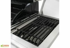 Barbecue Au Gaz En Acier Evolution – 5 Brûleurs Et 1 Brûleur Latéral -MON AMENAGEMENT JARDIN Soldes barbecue au gaz bruleur lateral