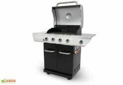 Barbecue Au Gaz En Acier Evolution – 4 Brûleurs Et 1 Brûleur Latéral