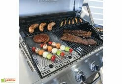 Barbecue Au Gaz En Acier Evolution – 4 Brûleurs Et 1 Brûleur Latéral -MON AMENAGEMENT JARDIN Soldes barbecue au gaz sur chariot 1