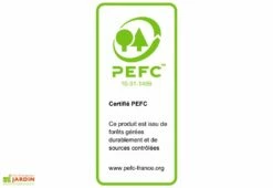 Abri De Jardin En Bois Douglas 28 Mm – 15,28 M² : 4,01 X 3,81 M -MON AMENAGEMENT JARDIN Soldes bois pefc habrita 10 31 1499 26