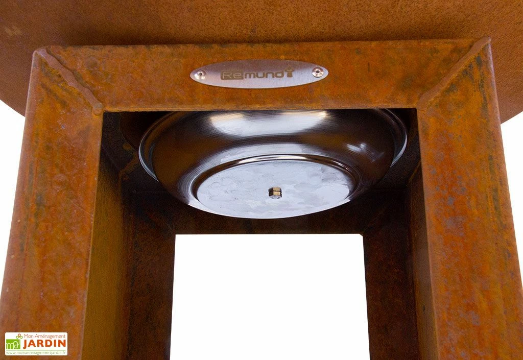 Braséro Barbecue En Acier Et Inox Avec Bûcher Ø82 Cm – Carus M 6 Braséro Barbecue En Acier Et Inox Avec Bûcher Ø82 Cm – Carus M – Image 4