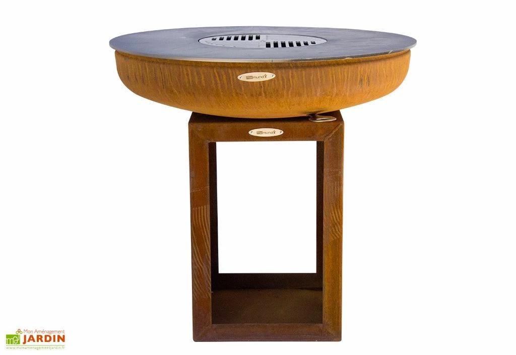 Braséro Barbecue En Acier Et Inox Avec Bûcher Ø82 Cm – Carus M 3 Braséro Barbecue En Acier Et Inox Avec Bûcher Ø82 Cm – Carus M