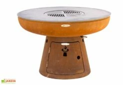 Braséro Barbecue En Acier Et Inox Ø102 Cm H68 Cm – Nero L68