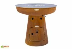 Braséro Barbecue En Acier Et Inox Ø82 Cm H79 Cm – Nero M