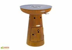 Braséro Barbecue En Acier Et Inox Ø62 Cm H75 Cm – Nero S